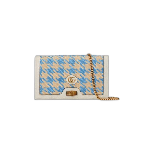 Gucci Diana Mini Bag With Bamboo 'Light Blue And Beige'