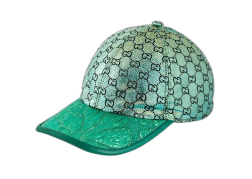 Gucci GG Lame Jacquard Cap Green