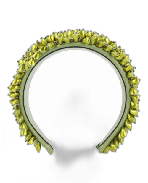 Gucci Beaded Headband Green