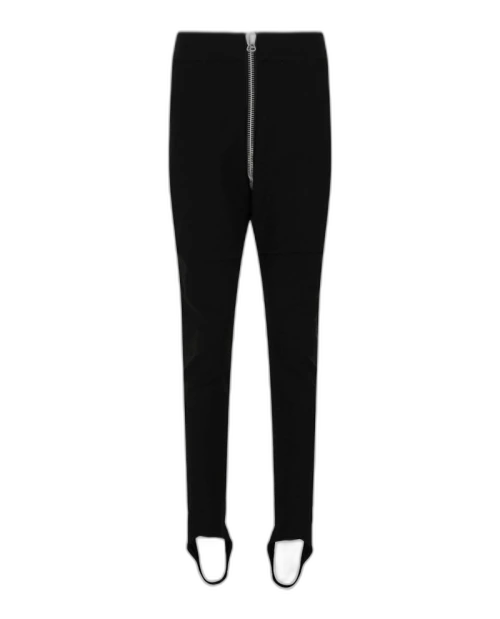 Gucci Zipper-Detail Stirrup Pants Black