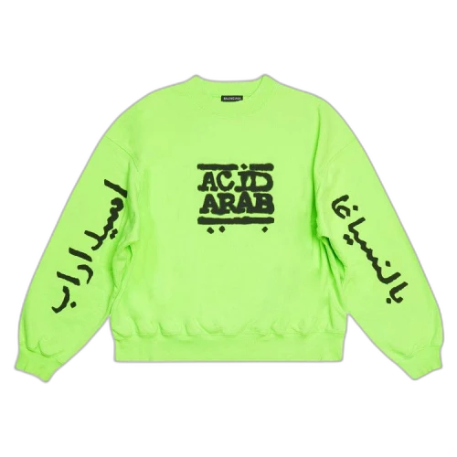 Balenciaga Crewneck 'Fluo Green/Black'