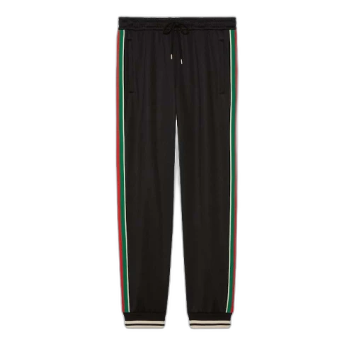 Gucci Technical Jersey Track Pants Black