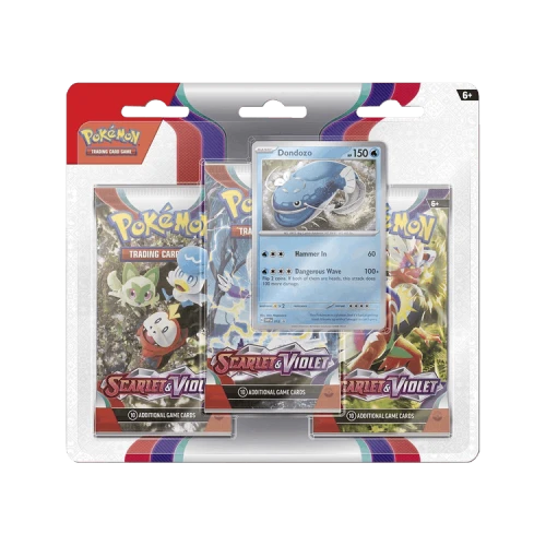 Pokémon Scarlet & Violet 3 Booster Packs & Dondozo Promo Card