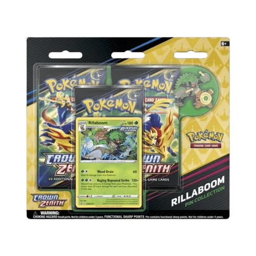 Pokémon Crown Zenith Pin Collection 'Rillaboom'