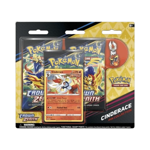 Pokémon Crown Zenith Pin Collection 'Cinderace'
