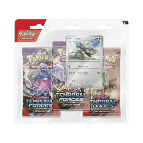 Pokémon Scarlet & Violet: Temporal Forces 3 Pack Blister 'Cyclizar'