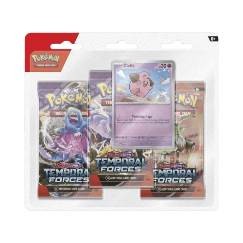 Pokémon Scarlet & Violet: Temporal Forces 3 Pack Blister 'Cleffa'