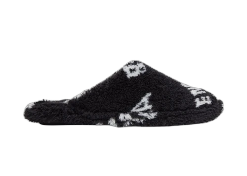 Balenciaga Furry Closed AllOver Logo Black