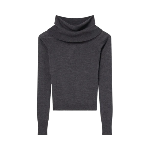 Stella McCartney Light Wool Jumper 'Dark Grey Melange'