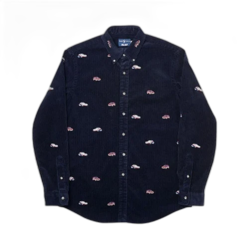 Palace x Ralph Lauren Embroidered Corduroy GTI Shirt 'Aviator Navy'