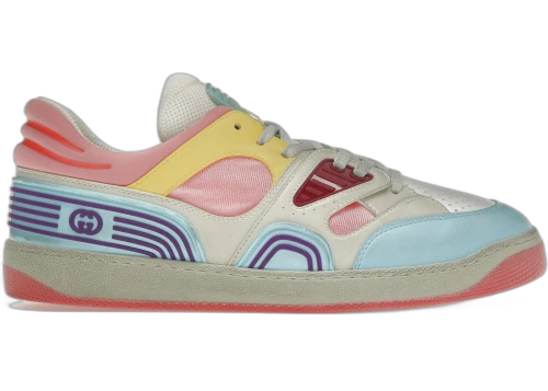 Gucci Basket Low-Top Sneaker Light Blue Demetra Pink (Women's)
