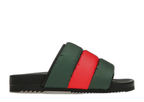 Gucci Padded Web Slide Green Red Web (Women's)
