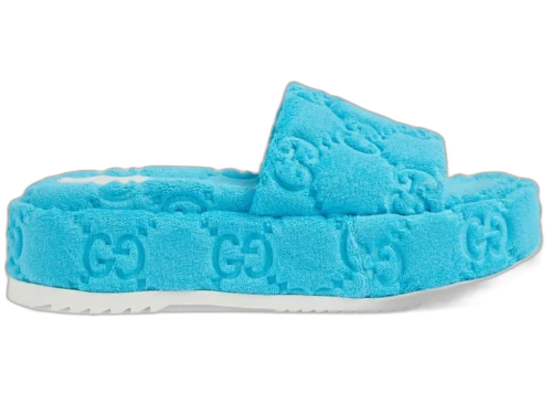Gucci GG Platform Sandal Blue (Women's)
