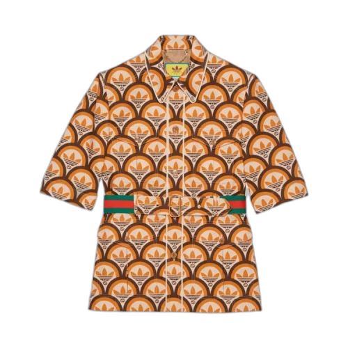 Gucci x adidas Interlocking G And Trefoil Jacket 'Beige/Brown'