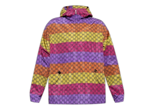 Gucci GG Print Hooded Jacket Multi