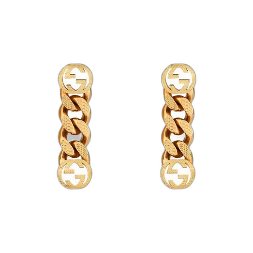 Gucci Earrings With Interlocking G 'Yellow Gold Tone'
