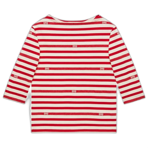 Gucci Kids Striped Shirt 'Ivory/Red'