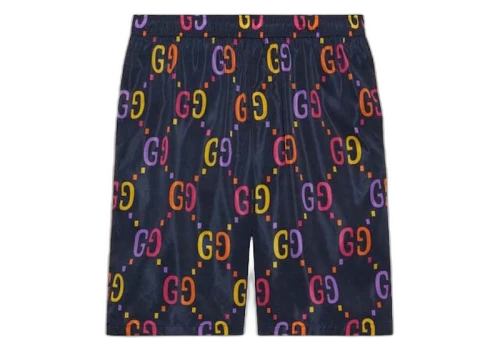 Gucci Jumbo GG Shorts Blue Multi