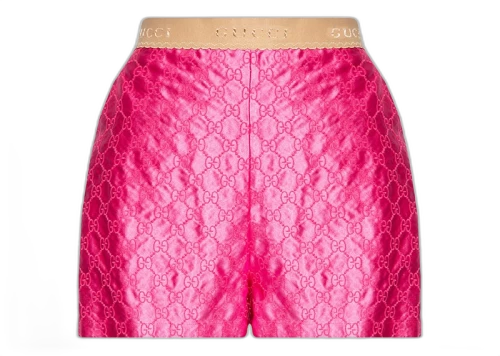 Gucci GG Embroidered Shorts Pink