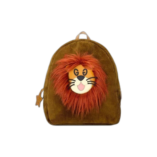 Gucci Kids Corduroy Lion Backpack 'Green'