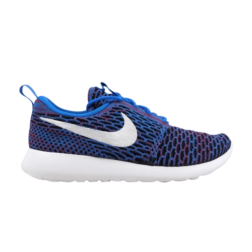 Nike Roshe One Flyknit Photo Blue/White-University Red-Black (Women's)
