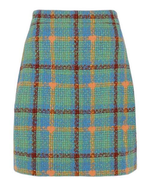 Gucci Lovelight Tweed Mini Skirt Blue