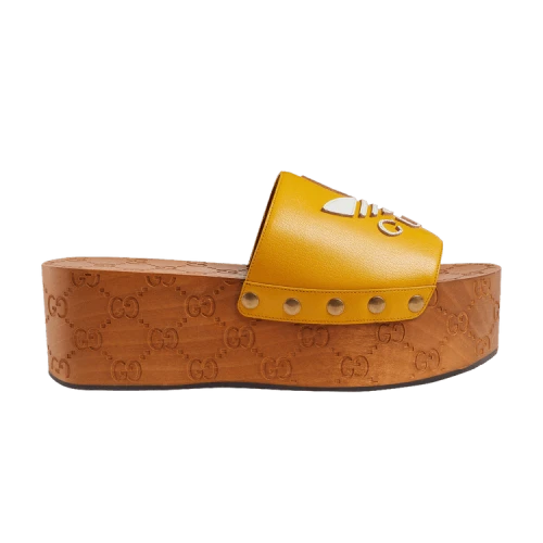 Adidas x Gucci GG Clog 'Yellow' (Women's)