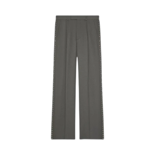 Gucci Pants With Stud Embroidery 'Grey'