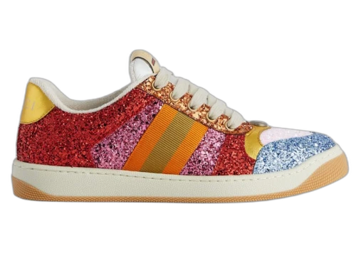 Gucci Glitter-Embellished Screener Sneakers Multi (Women's)