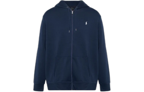Polo Ralph Lauren Logo Embroidered Drawstring Polo Zip-up Hoodie