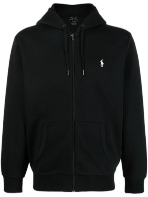 Polo Ralph Lauren Long Sleeved Full Zip Hoodie Black