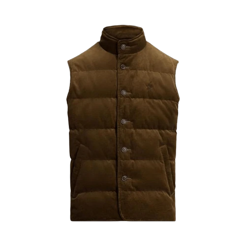 Polo Ralph Lauren Corduroy Wynton Quilted Insulated Vest 'Pale Russet'