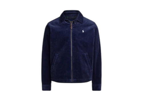 Polo Ralph Lauren Long-Sleeve 8 Wale Corduroy Wynton Windbreaker Newport Navy