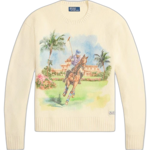 Polo Ralph Lauren printed crew neck sweater
