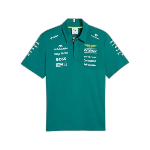 Puma Aston Martin Aramco Formula 1 Team Replica Polo Green Lux
