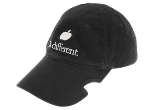 Balenciaga Be Different Apple Baseball Cap Black