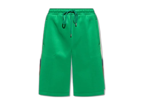 Gucci Side Stripe Logo Shorts Green