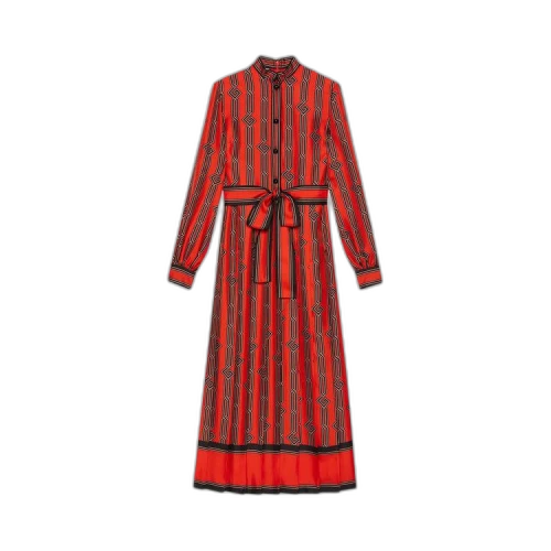 Gucci Square G Chain Print Silk Dress 'Multicolor'
