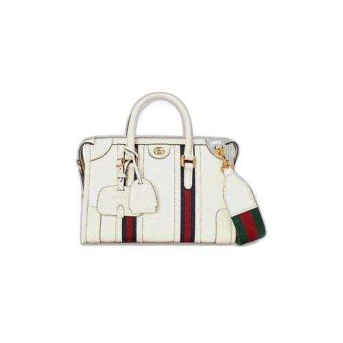 Gucci Bauletto Small Top Handle Bag 'White'