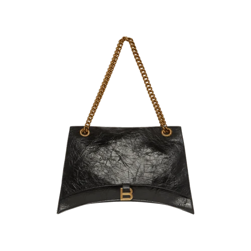 Balenciaga Large Crush Chain Shoulder Bag 'Black'