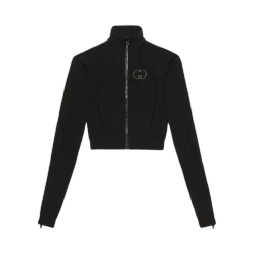 Gucci Seamless Jersey Zip Jacket 'Black'