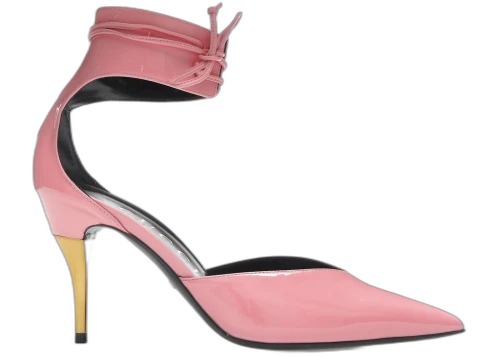 Gucci High Heel Pump Patent Leather with Ankle Cuff Pink (Women's)