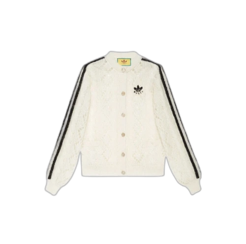 Gucci x adidas Mohair Knit Cardigan Ivory