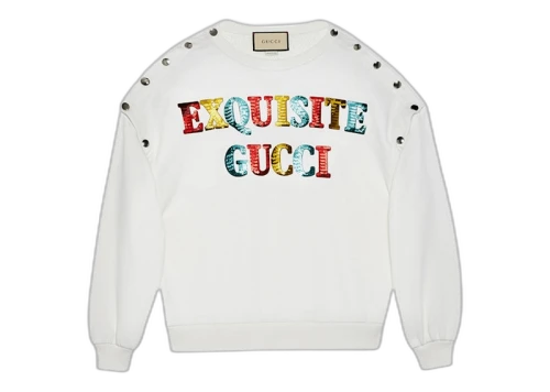 Gucci Exquisite Gucci Sweatshirt White