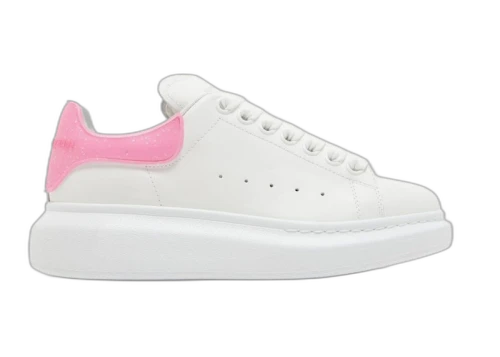 Alexander McQueen Oversized White Bright Pink Glitter (Women's)