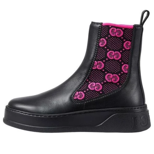 Gucci Boot 'GG Jersey - Black Fuchsia' (Women's)