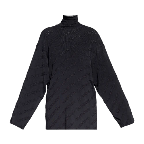 Balenciaga All Over Turtleneck 'Black'