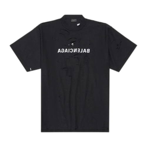 Balenciaga Inside Out T-Shirt 'Faded Black/White'