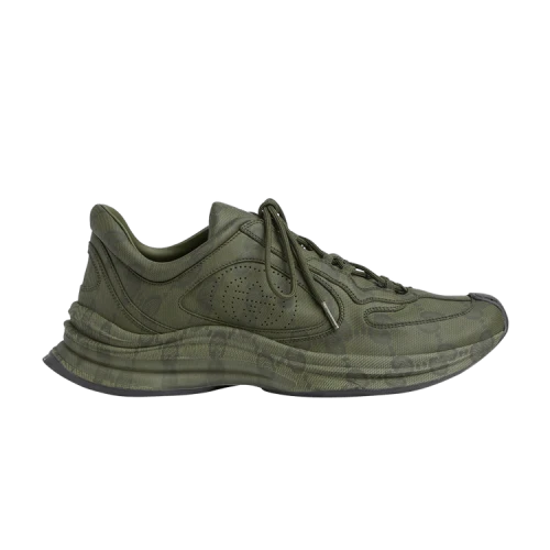 Gucci Run Sneaker 'GG Water Transfer Print - Green'