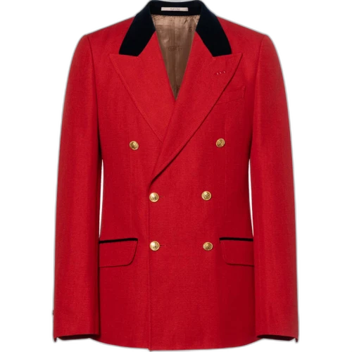 Gucci Herringbone Formal Jacket 'Red'